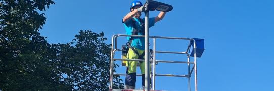 Smarte LED-Strassenbeleuchtung in Wetzikon