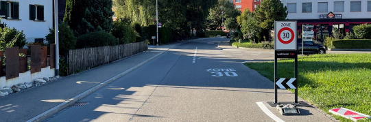 Strassenbauprojekt, Nachrüstung Tempo-30-Zone, Projektfestsetzung