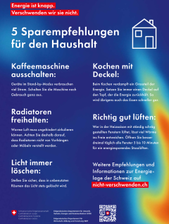 Plakat Energiesparen