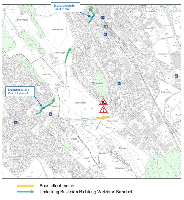 Situation Grüningerstrasse