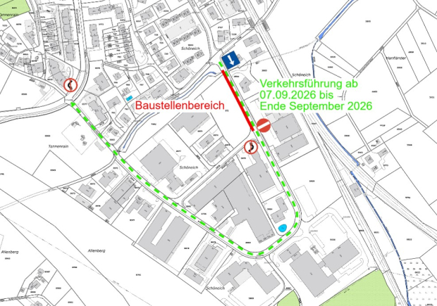 Situationsplan Bau
