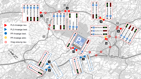 Parkleitsystem für die Gemeinden um den Pfäffikersee