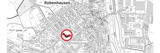 60-tägiger Test eines Linksabbiegeverbots von der Seegräbner- in die Schulhausstrasse