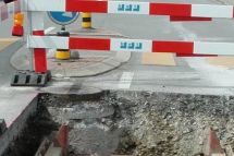 Bauarbeiten Pocketpark Bahnhofstrasse, punktuelle Aufwertung