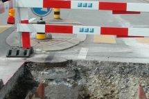 Arbeiten für Bodenzwischenlager im Gebiet Steinacher